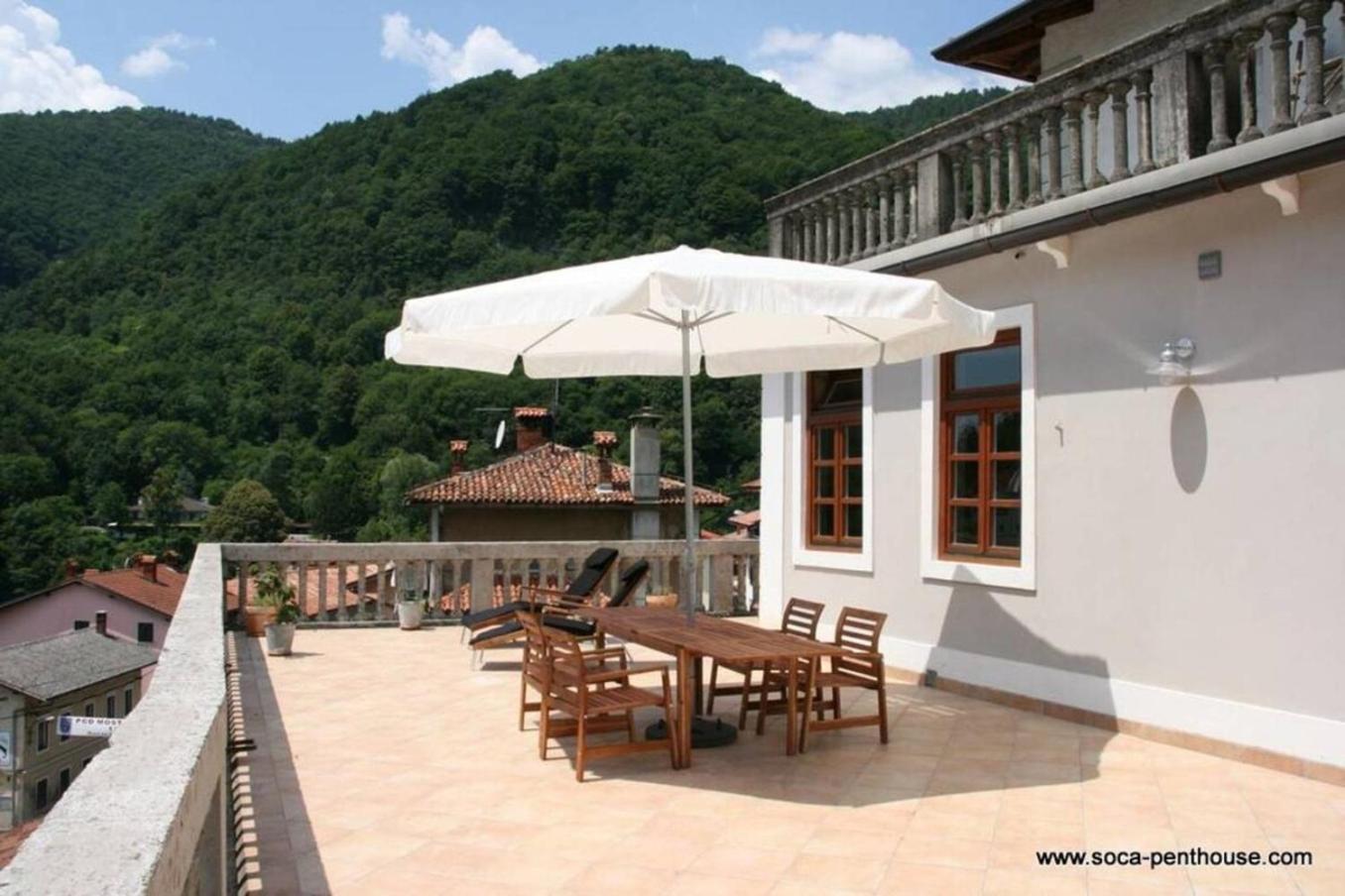 Stylish Penthouse With Large Terrace Most na Soči Exterior foto